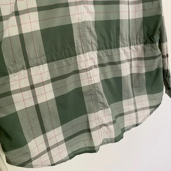 The North Face Plaid Nylon Casual Button Down Shirt Jacket - Picture 8 of 11